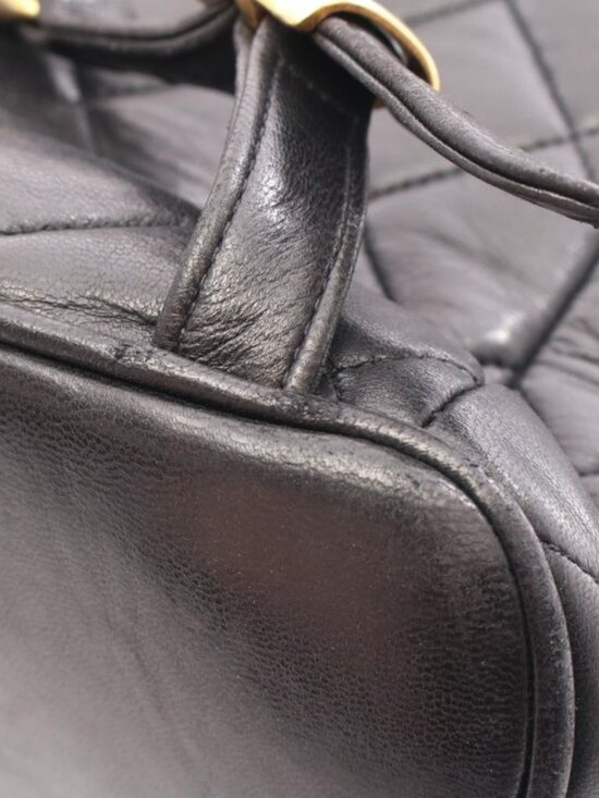 Chanel Rucksack Sac Backpack Quilted Black Lambskin main image 8